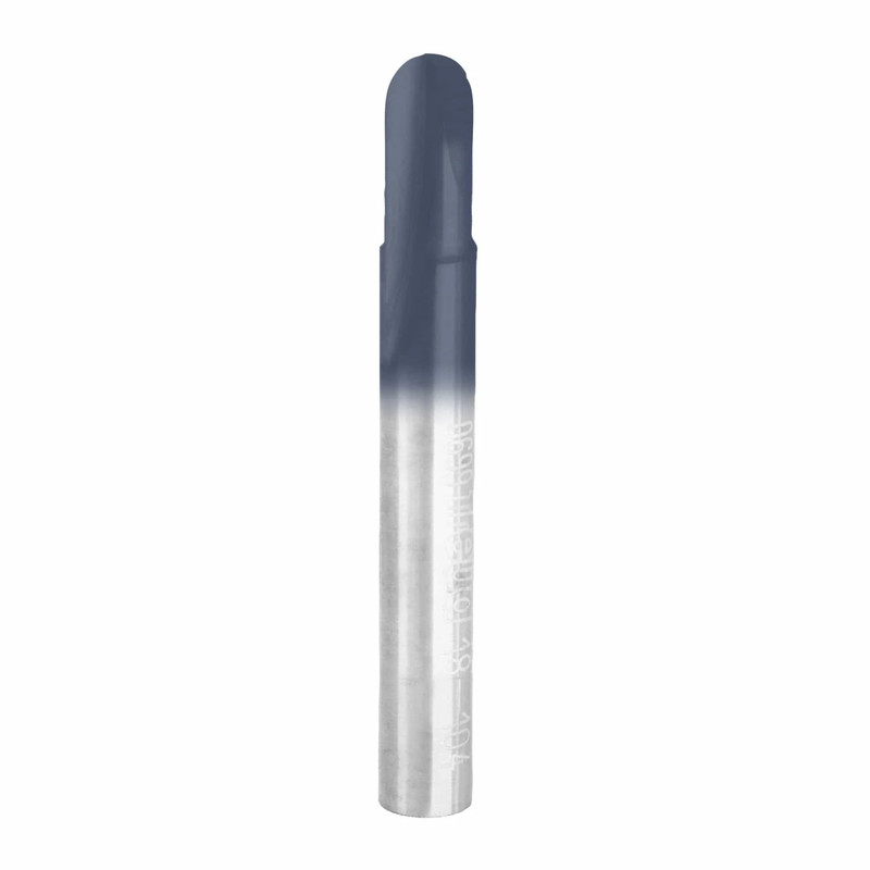 Round Nose Router Bit - 1/4" SH - Cutting Radius:1/8" - Diameter:1/4" - Cutting Length:1/4"